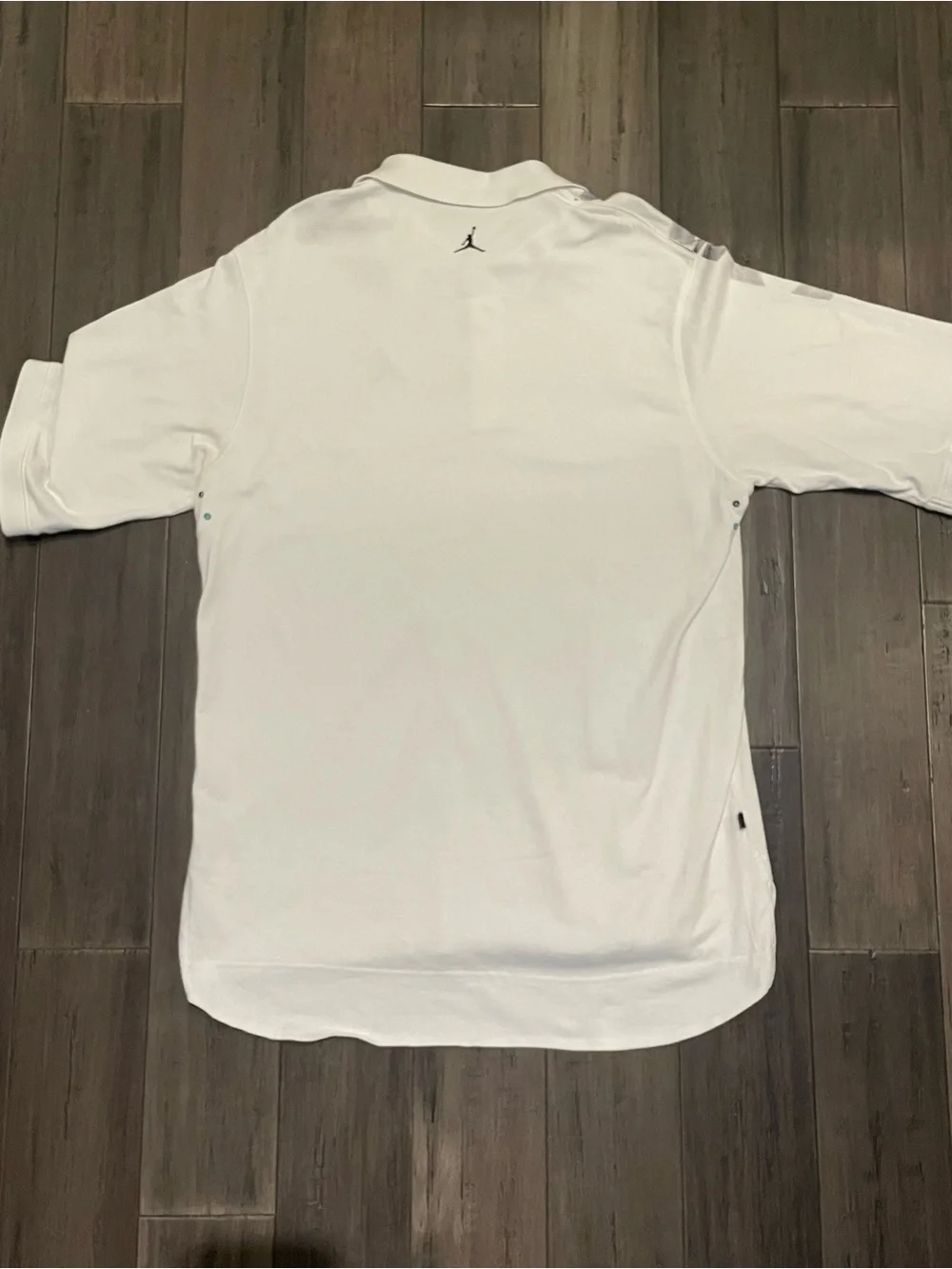 Jordan Polo Shirt Men’s XXL White Sneaker Print Jumpman Graphic Aeronautics Golf